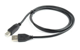 Gembird CCP-USB2-AMBM-1M USB-kabel USB 2.0 USB A USB B Sort
