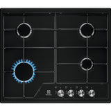 Electrolux EGS6424K Sort Indbygget 60 cm Gaskomfur 4 zone(s)