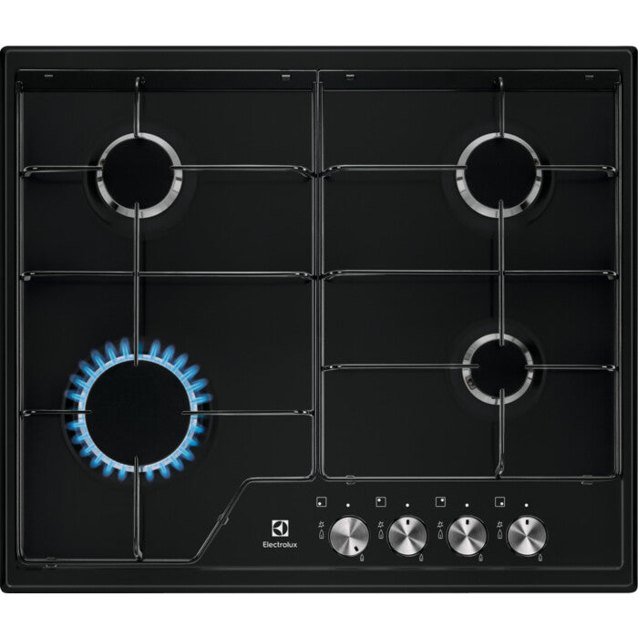 Electrolux EGS6424K Sort Indbygget 60 cm Gaskomfur 4 zone(s)