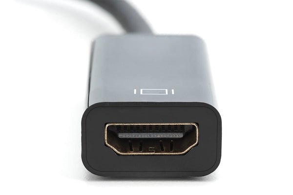 Digitus DB-340400-001-S videokabel adapter 0,15 m DisplayPort HDMI Type A (Standard) Sort