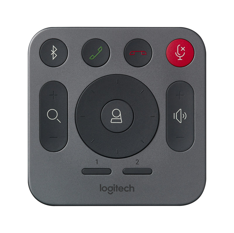 Logitech Rally Ultra-HD ConferenceCam fjernbetjening RF trådløst Webcam Tryk på knapper