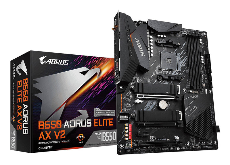 GIGABYTE B550 AORUS ELITE AX V2 bundkort AMD B550 Stik AM4 ATX