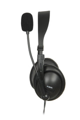 iBox W1MV Headset Ledningsført Kontor/Callcenter Sort