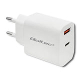 Qoltec 51714 strømadapter og vekselret Indendørs 18 W Hvid
