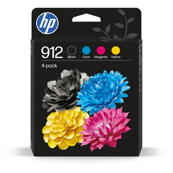 HP Originale 912-blækpatroner, sort/cyan/magenta/gul, 4 stk.