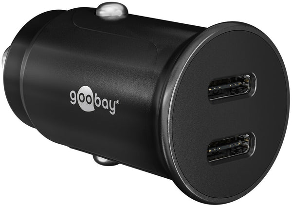 Goobay 59705 oplader til mobil enhed Strømbank, Smartphone, Tablet Sort Cigartænder Hurtig opladning Automatisk
