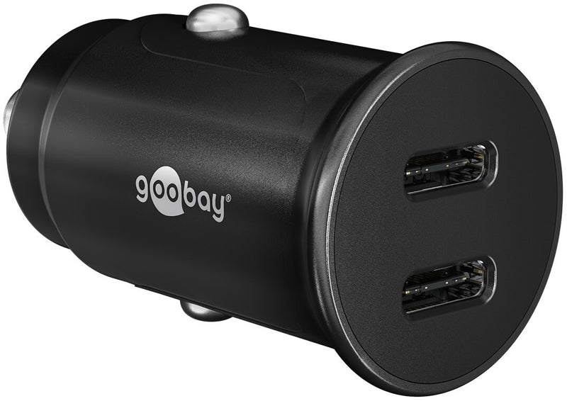 Goobay 59705 oplader til mobil enhed Strømbank, Smartphone, Tablet Sort Cigartænder Hurtig opladning Automatisk