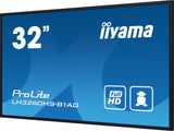 iiyama LH3260HS-B1AG skilte display Digital A-tavle 80 cm (31.5") LED Wi-Fi 500 cd/m² Fuld HD Sort Indbygget processer Android 11 24/7