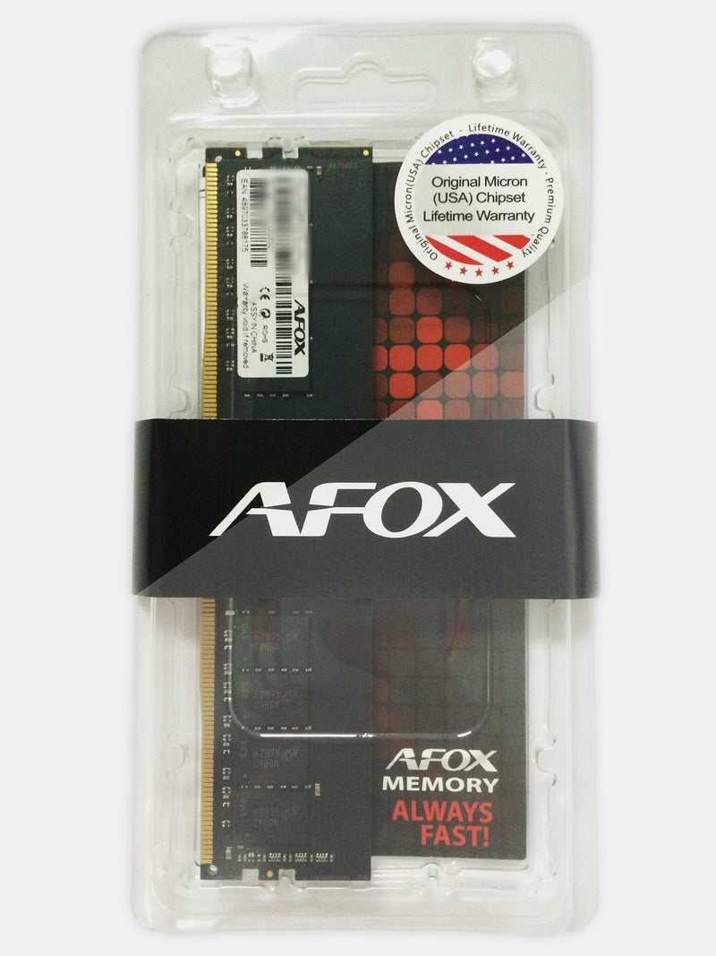 AFOX AFLD44EN1P hukommelsesmodul 4 GB 1 x 4 GB DDR4 288-pin DIMM