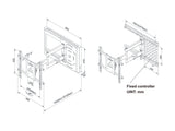 Multibrackets 0198 tv-beslag 177,8 cm (70") Sort