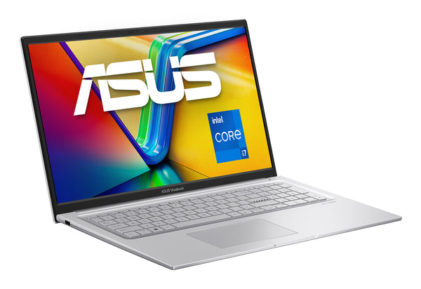 ASUS Vivobook 17 X1704VA-AU866 Intel® Core™ i7 i7-1355U Laptop 43,9 cm (17.3") Fuld HD 8 GB DDR4-SDRAM 512 GB SSD Wi-Fi 6 (802.11ax) Sølv QWERTZ Tysk