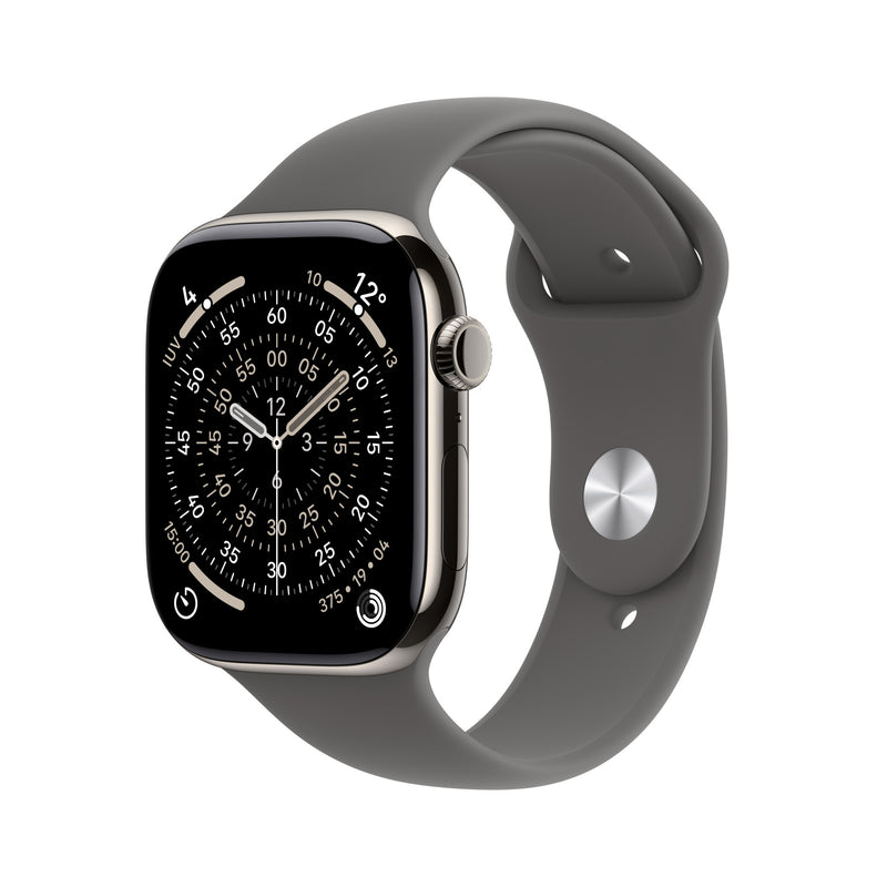 Apple Watch Series 11 OLED 42 mm Digital 374 x 446 pixel Berøringsskærm 5G Titanium Wi-Fi GPS (satellit)