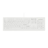 Contour Design Active Key Contour ClassicClean medicinsk tastatur IP68, fuld størrelse, med ledning, hvid, PN C8100