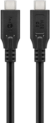 Goobay 74727 USB-kabel USB 3.2 Gen 1 (3.1 Gen 1) 1,5 m USB C 60 W Sort