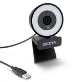 DICOTA D32066 webcam 5 MP 2592 x 1944 pixel USB 2.0 Sort