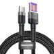 Baseus CATKLF-PG1 USB-kabel 1 m USB C Sort