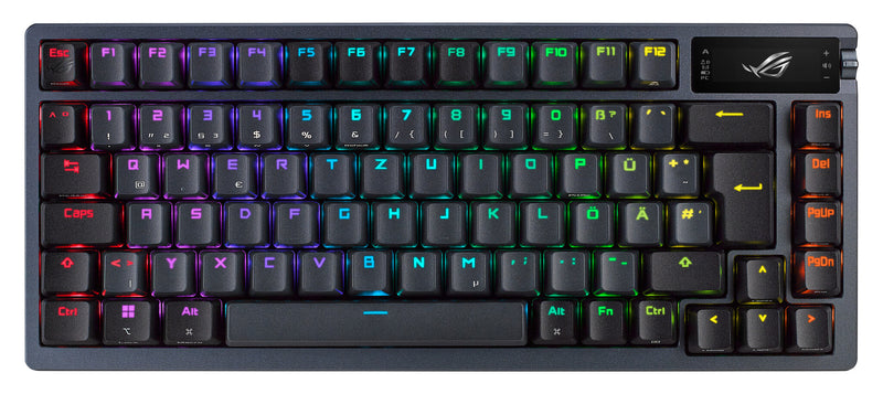 ASUS ROG Azoth tastatur Spil USB + RF Wireless + Bluetooth QWERTZ Tysk Sort