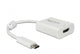 DeLOCK 63937 videokabel adapter 0,1 m USB Type-C HDMI Hvid
