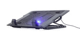 Gembird NBS-1F17T-01 køling til laptop 43,2 cm (17") 1500 rpm Sort