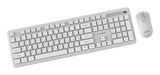 Gembird KBS-WPS-01-W-CYRL tastatur Mus inkluderet Kontor RF trådløst QWERTY US International, Ukrainsk, Russisk Hvid