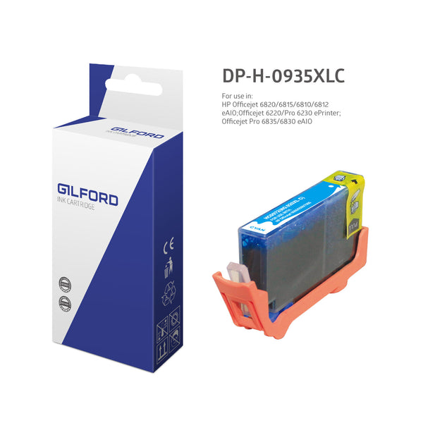 Gilford DP-H-0935XLC blækpatron 1 stk Kompatibel Blå