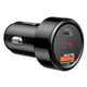 Baseus CCMLC20C-01 oplader til mobil enhed Universel Sort Cigartænder Hurtig opladning Automatisk