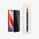 Spigen GLAS.tR EZ Fit | Privacy Klar skærmbeskytter Apple 2 stk