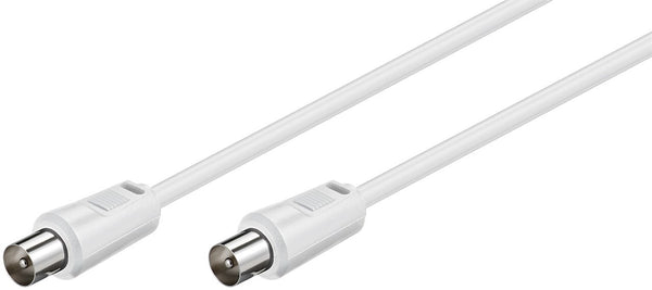 Goobay 68147 koaxial kabel 2,5 m Hvid