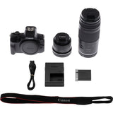 Canon EOS R100 + RF-S 18-45mm F4.5-6.3 IS STM Lens + RF 75-300mm F4-5.6 Lens MILC 24,1 MP CMOS 6000 x 4000 pixel Sort