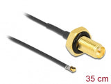 DeLOCK 12659 koaxial kabel 0,35 m RP-SMA MHF 4L LK Sort