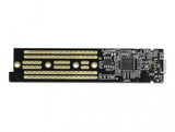 DeLOCK 42620 drevkabinet SSD kabinet Blå M.2