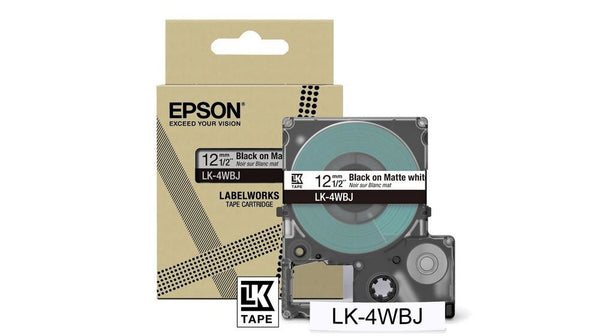Epson LK-4WBJ Sort, Hvid