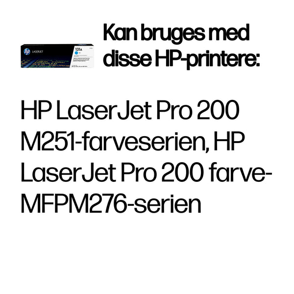 HP Original 131A LaserJet-tonerpatron, cyan