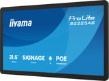iiyama ProLite S2225AS-B1P Digital fladpaneldisplay 54,6 cm (21.5") LCD Wi-Fi 500 cd/m² Fuld HD Sort Indbygget processer Android 24/7