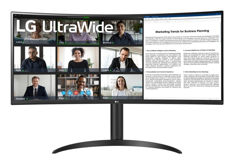 LG 34WR55QK-B computerskærm 86,4 cm (34") 3440 x 1440 pixel Wide Quad HD Sort