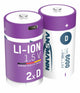 Ansmann 1314-0005 husholdningsbatteri Genopladeligt batteri D Lithium-Ion (Li-Ion)
