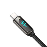 Baseus CASX020001 USB-kabel 1 m USB A USB C Sort