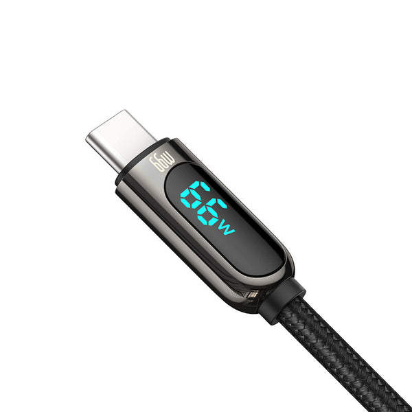 Baseus CASX020001 USB-kabel 1 m USB A USB C Sort