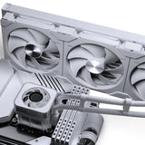 Phanteks Glacier One 420 D30 X2 Processor Alt-i-en væskekøler 14 cm Hvid 2 stk