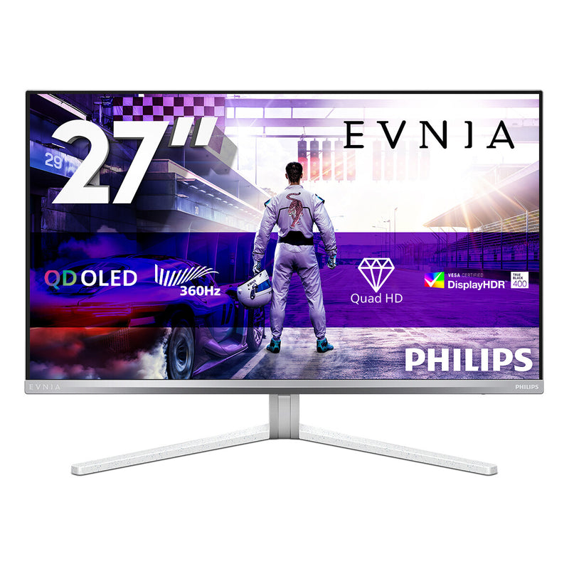Philips Evnia 8000 27M2N8500/00 computerskærm 67,3 cm (26.5") 2560 x 1440 pixel Quad HD QD-OLED Hvid