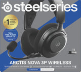 Steelseries Arctis Nova 3P Headset Trådløs Musik/hverdag Bluetooth Sort