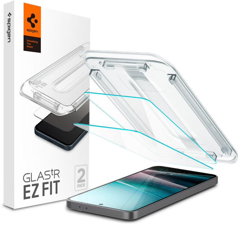 Spigen GLAS.tR EZ Fit Klar skærmbeskytter Samsung 2 stk