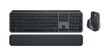 Logitech MX Keys S Combo tastatur Mus inkluderet Kontor Bluetooth QWERTZ Tysk Grafit