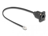DeLOCK 87965 kabel kønsskifter RJ10 Sort