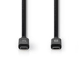 Nedis CCGW64750BK10 USB-kabel USB 3.2 Gen 2 (3.1 Gen 2) 1 m USB C Sort