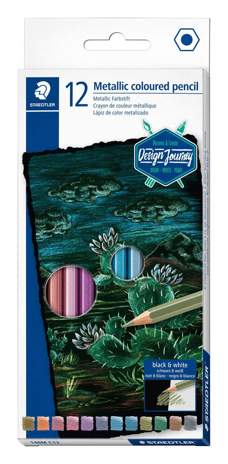 Staedtler Metallic Metallic, Flerfarvet 12 stk