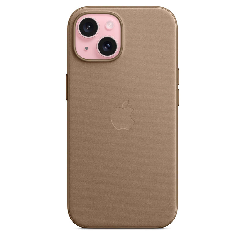 Apple Cover MagSafe-kompatibilitet microtwill, FineWoven taupe til iPhone 15