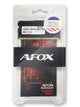 AFOX DDR4 8G 2133 SO DIMM hukommelsesmodul 8 GB 1 x 8 GB 260-pin SO-DIMM