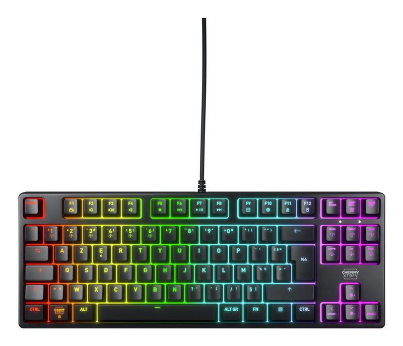 CHERRY K4V2 TKL tastatur Spil USB AZERTY Fransk Sort