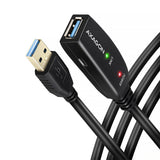 Axagon ADR-310 USB-kabel USB 3.2 Gen 1 (3.1 Gen 1) 10 m USB A 5 Gbit/sek. Sort